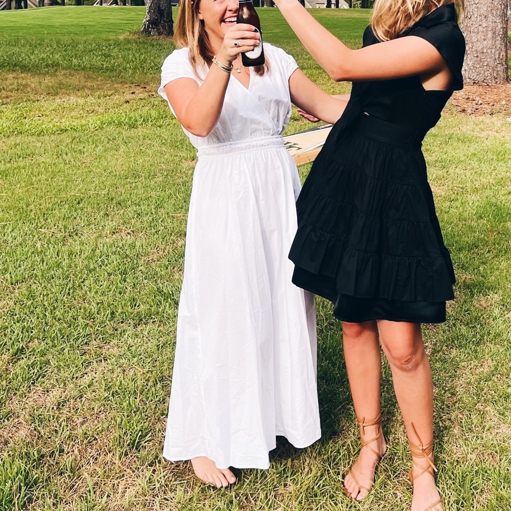 White zara maxi dress